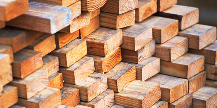 Stacks of lumber